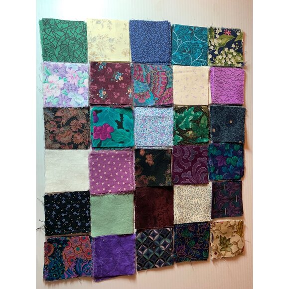 Quilting Cotton Fabric Squares 180 Pieces 2.5" Mixed Patterns - Picture 1 of 6